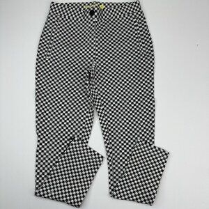Betabrand‎ Women NWT White Catstooth Skinny-Leg Pencil Dress Yoga Pant XS Petite